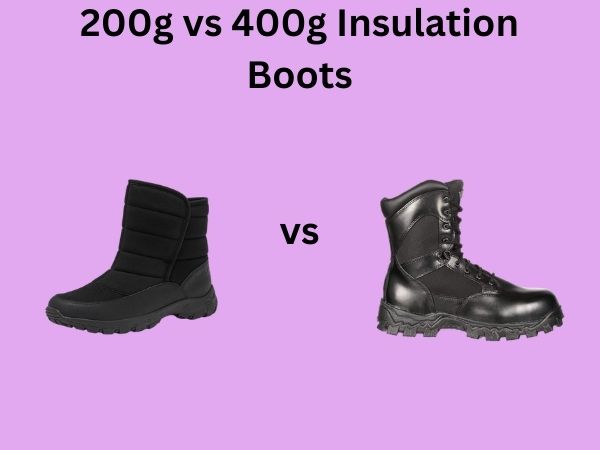 200g vs 400g Insulation Boots
