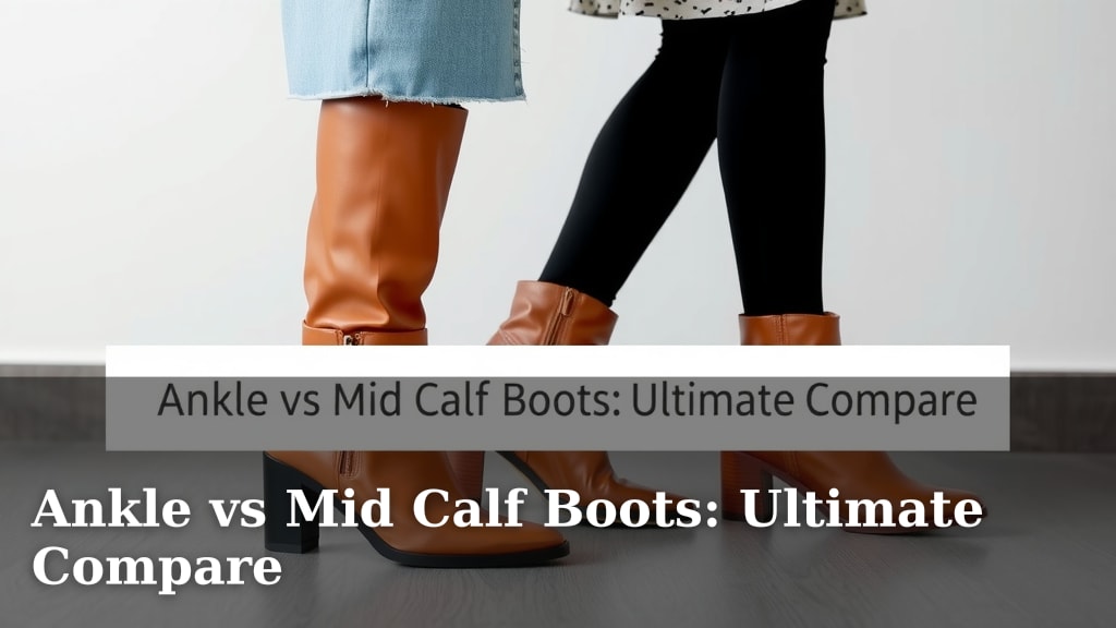 Ankle vs Mid Calf Boots: Ultimate Compare