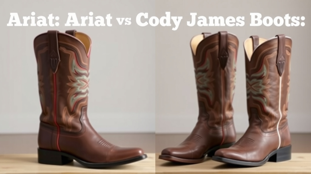 Comparing Ariat and Cody James Western Boots