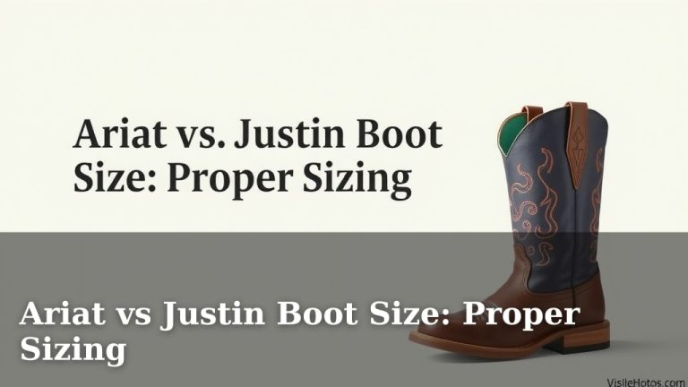 Ariat vs Justin Boot Size: Proper Sizing