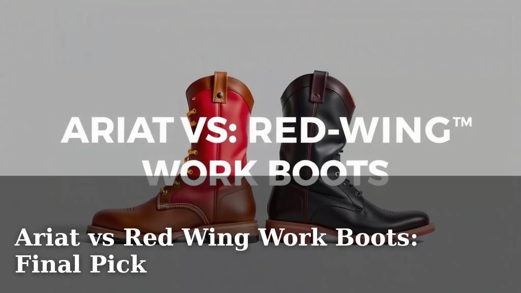 Ariat vs Red Wing Work Boots: Final Pick