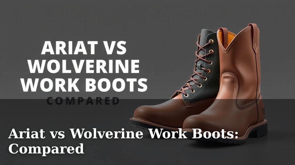 Ariat vs Wolverine Work Boots: Compared
