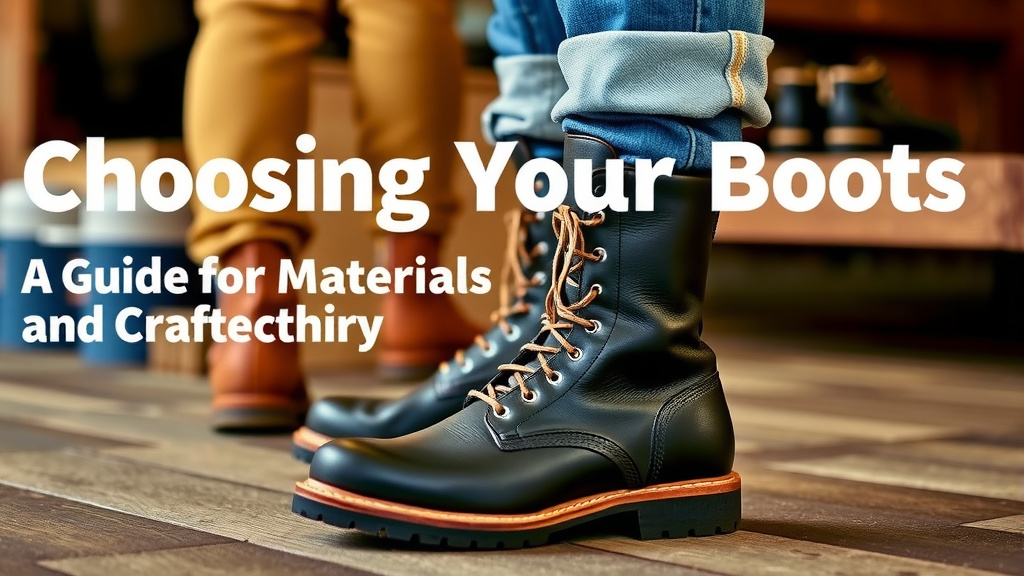 Choosing Your Boots: A Guide to Materials and Craftsmanship