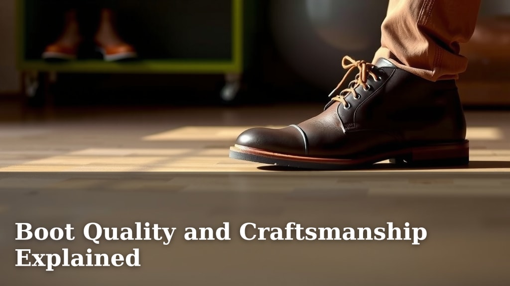 Boot Quality and Craftsmanship Explained