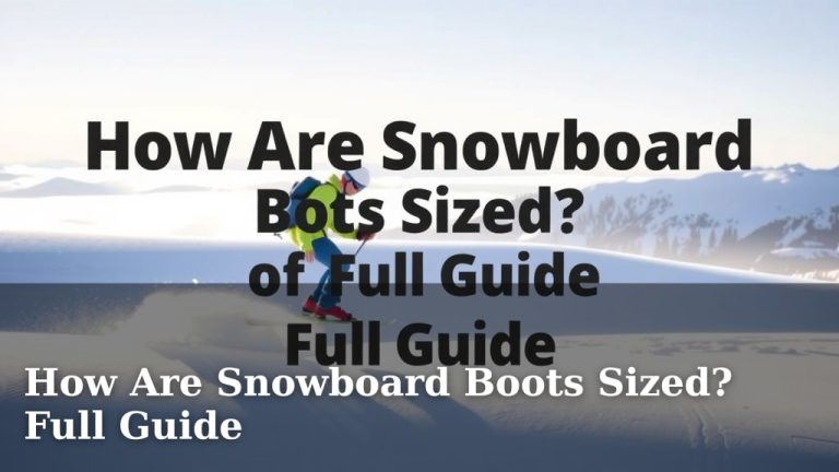 How Are Snowboard Boots Sized? Full Guide