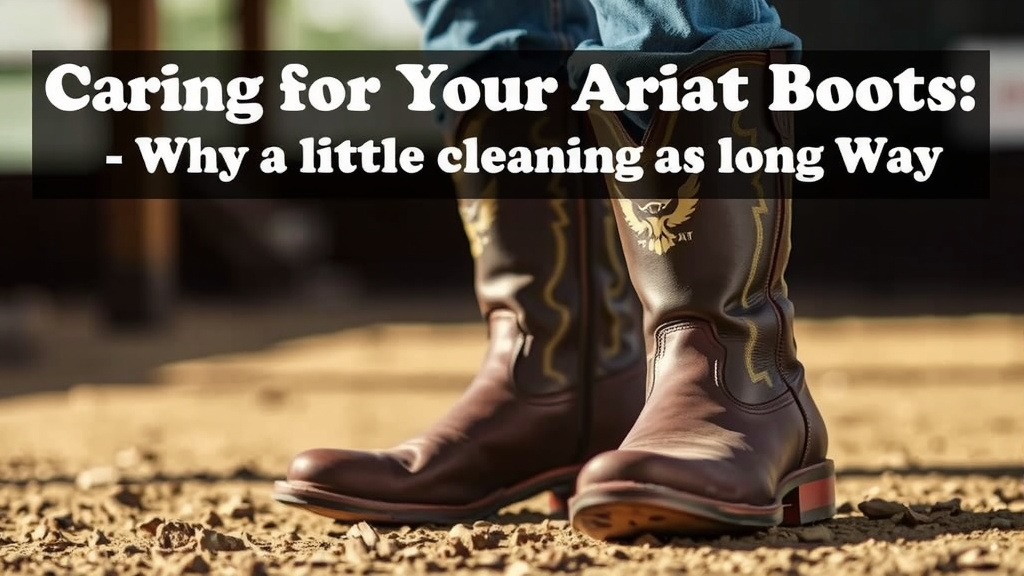 Caring for Your Ariat Boots: Why a Little Cleaning Goes a Long Way