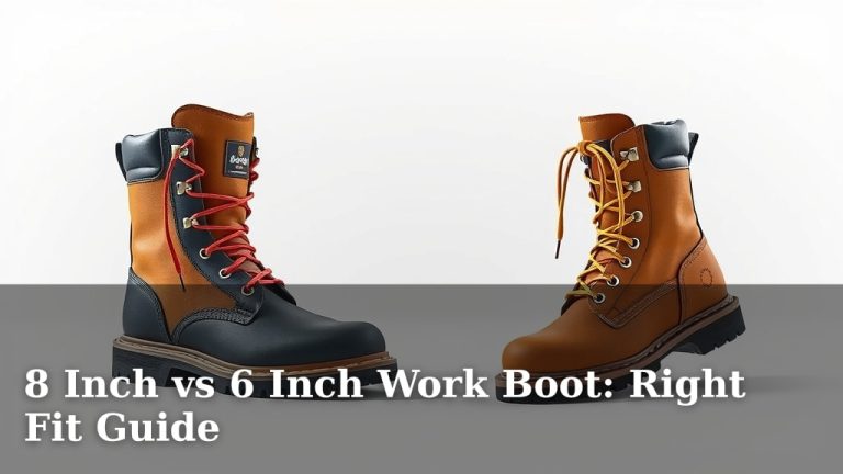 8 Inch vs 6 Inch Work Boot: Right Fit Guide