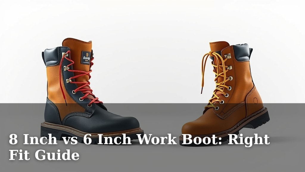 8 Inch vs 6 Inch Work Boot: Right Fit Guide