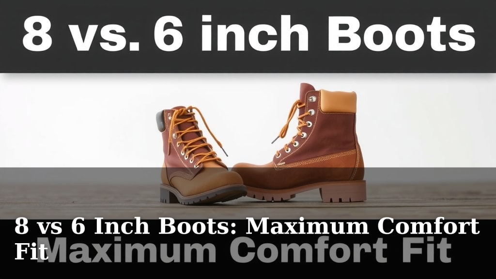 8 vs 6 Inch Boots: Maximum Comfort Fit
