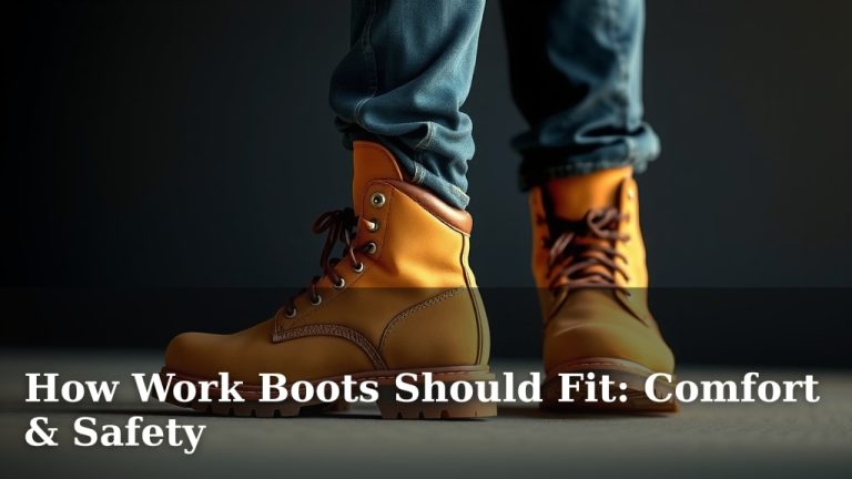 How Work Boots Should Fit: Comfort & Safety