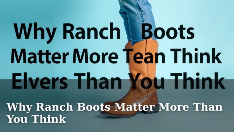 Why Ranch Boots Matter More Than You Think