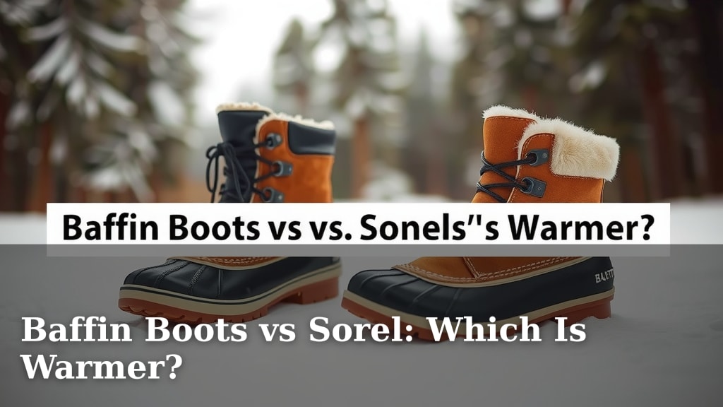 Baffin Boots vs Sorel: Which Is Warmer?