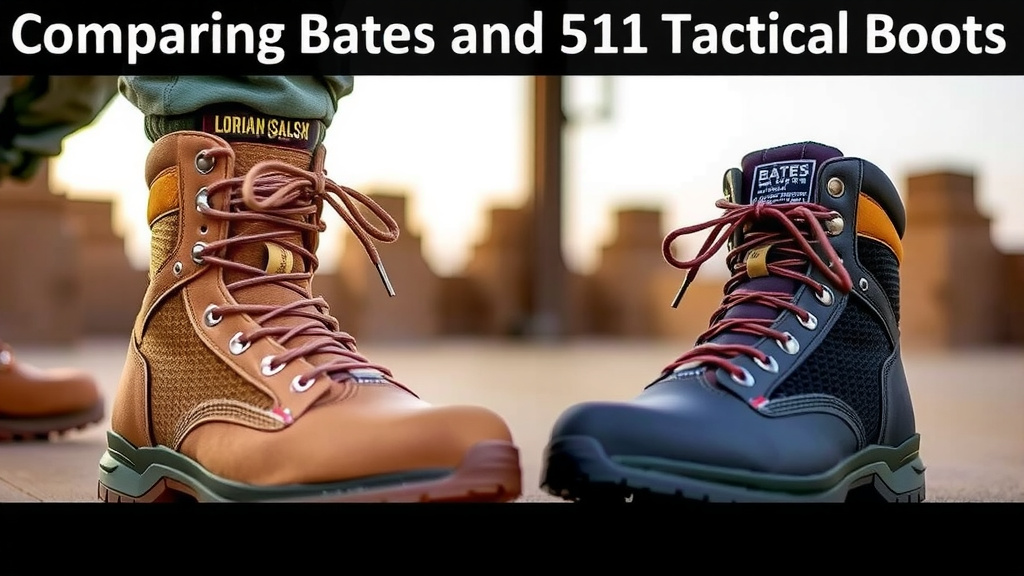 Comparing Bates and 5.11 Tactical Boots: A Deep Dive