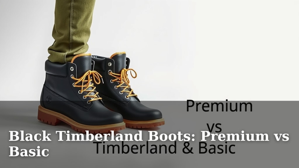 Black Timberland Boots: Premium vs Basic