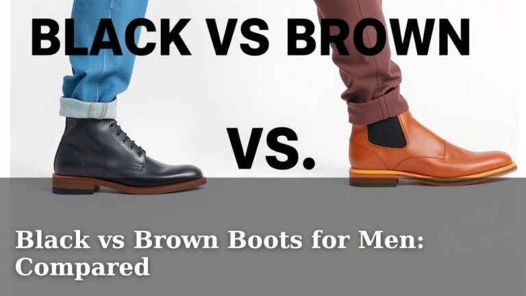 Black vs Brown Boots for Men: Compared