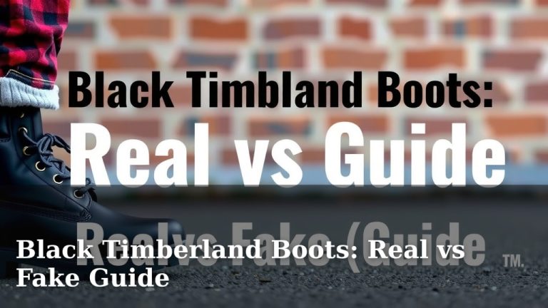 Black Timberland Boots: Real vs Fake Guide
