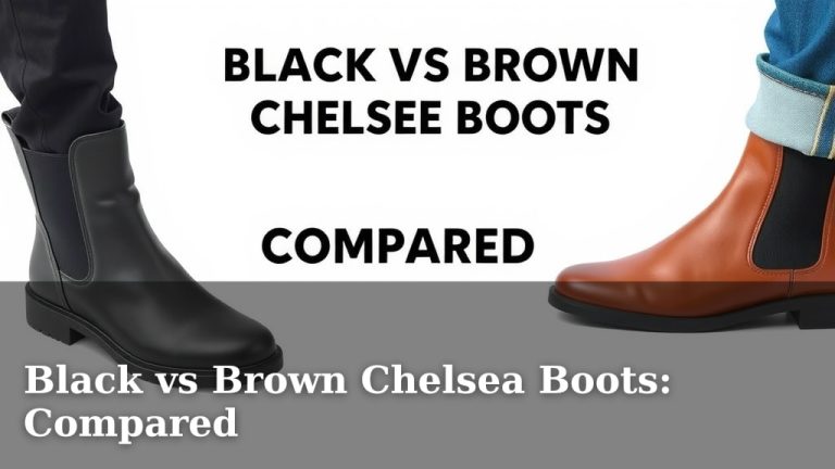 Black vs Brown Chelsea Boots: Compared