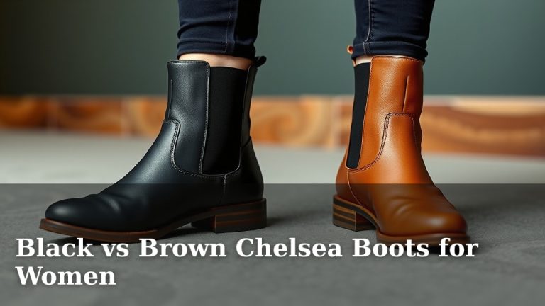 Black vs Brown Chelsea Boots for Women