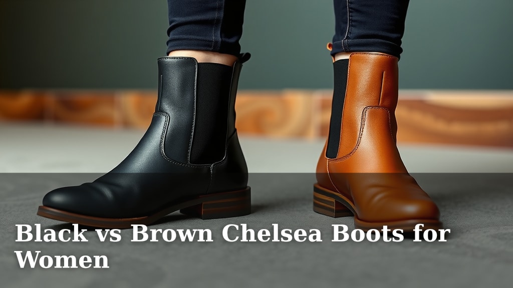 Black vs Brown Chelsea Boots for Women