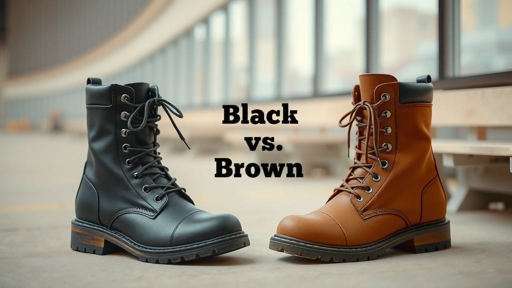 Choosing Your Combat Boot Color: Black vs. Brown