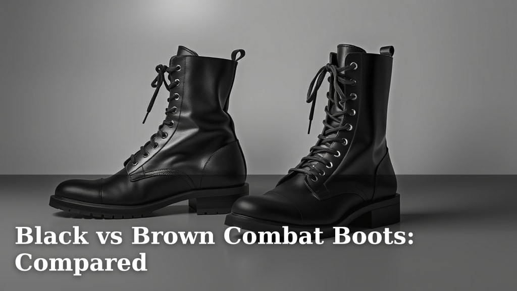Black vs Brown Combat Boots: Compared
