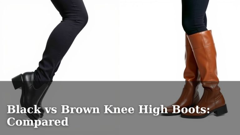 Black vs Brown Knee High Boots: Compared