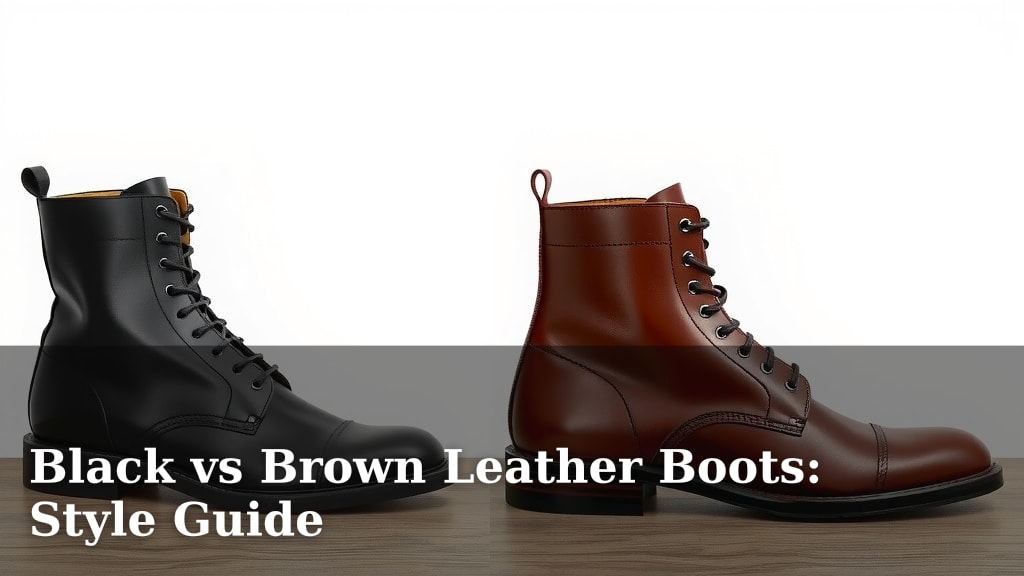 Black vs Brown Leather Boots: Style Guide
